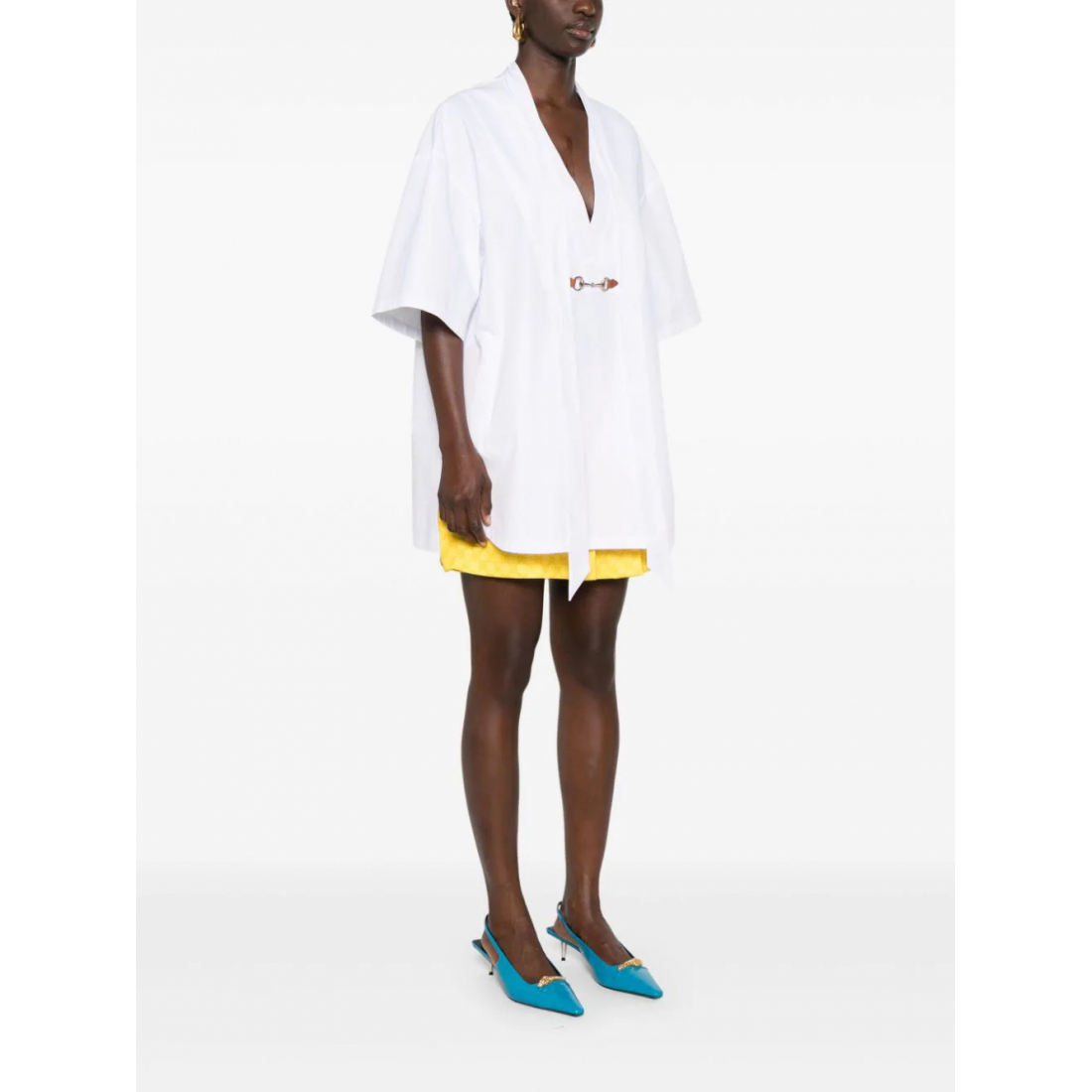 Robe mini 'Horsebit-Buckle' pour Femmes