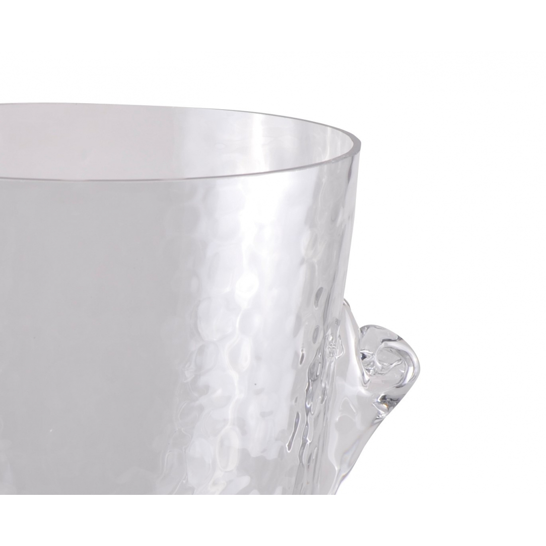 Smoked Hammered Glass Champagne Bucket