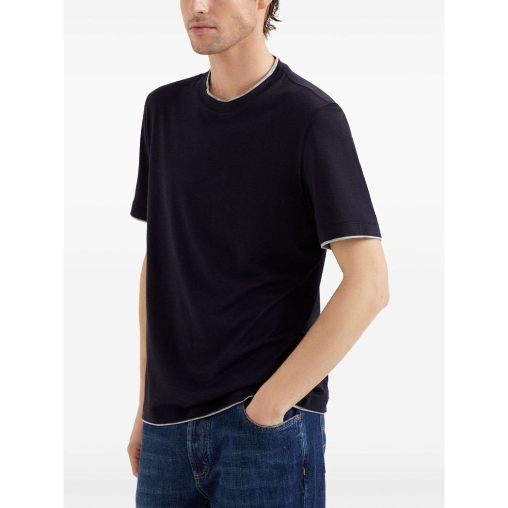 T-shirt 'Contrasting-Trim' pour Hommes