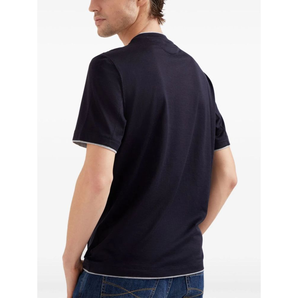 T-shirt 'Contrasting-Trim' pour Hommes