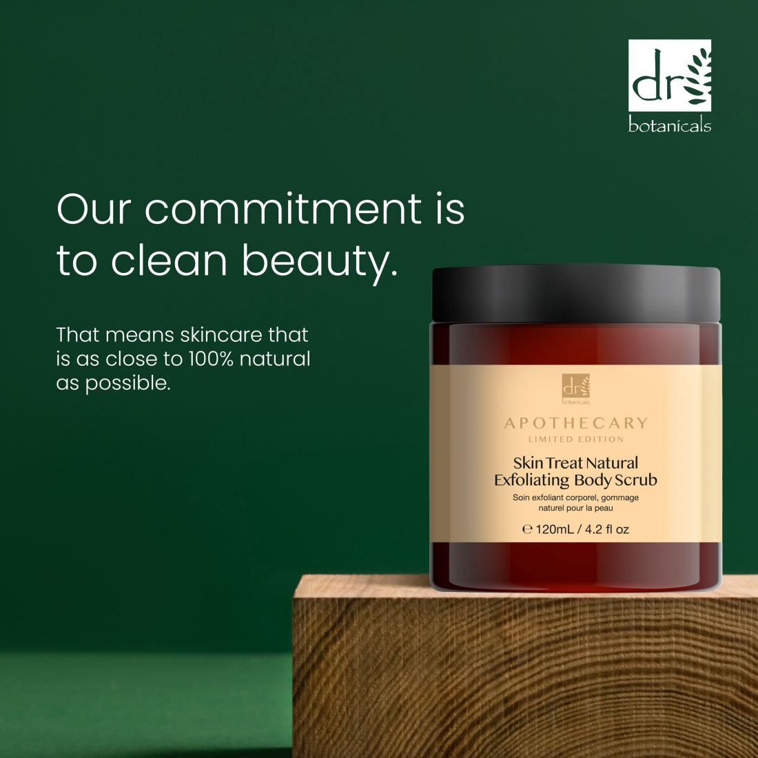 'Apothecary Skin Treat Natural Exfoliating' Body Scrub - 120 ml