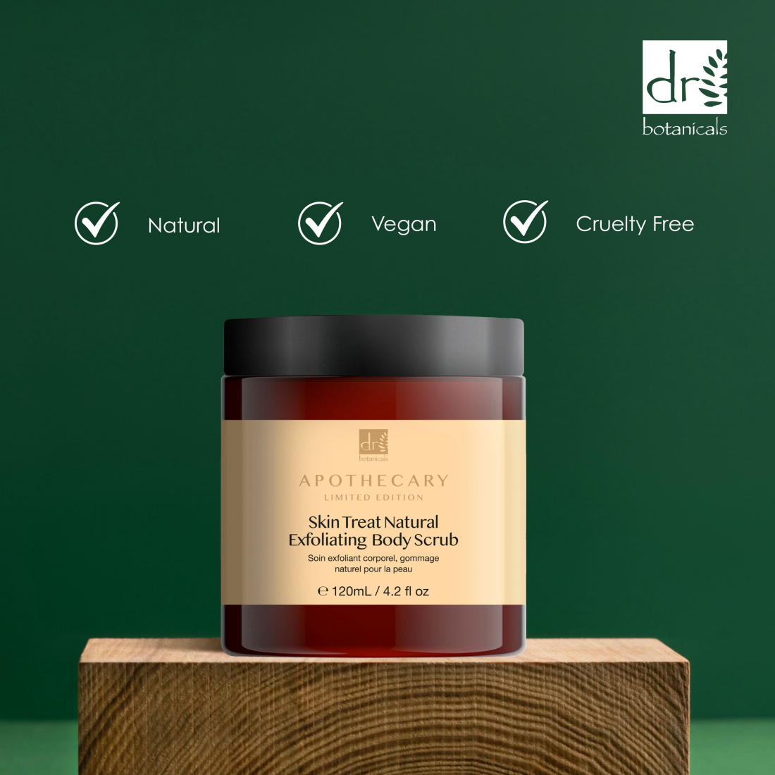 'Apothecary Skin Treat Natural Exfoliating' Body Scrub - 120 ml