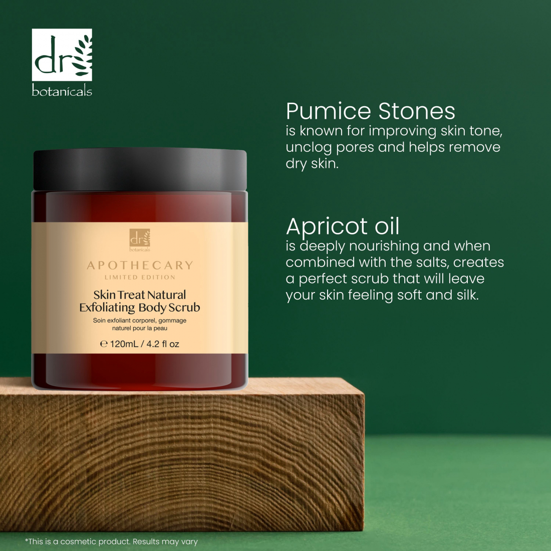 'Apothecary Skin Treat Natural Exfoliating' Body Scrub - 120 ml