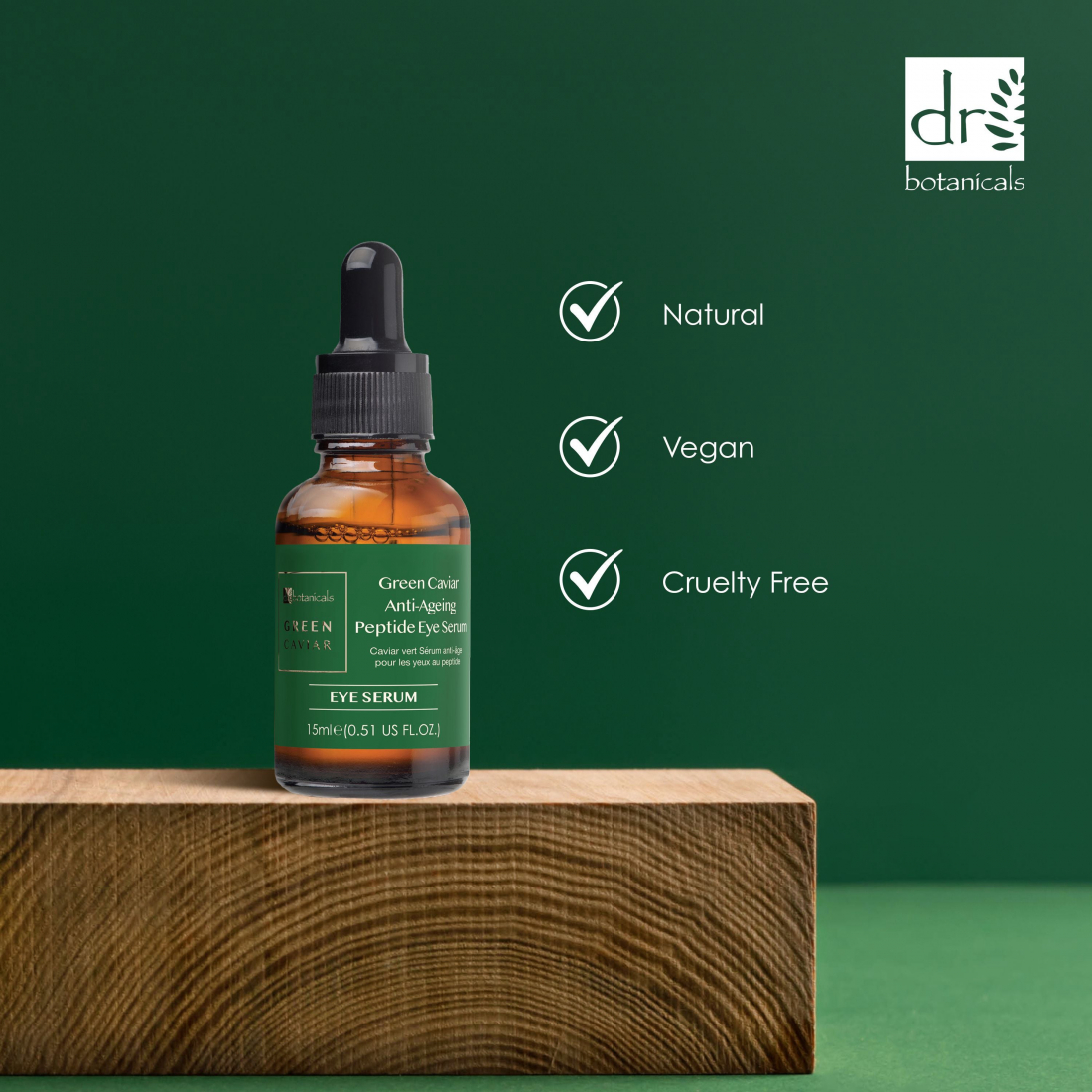 Sérum anti-âge pour les yeux 'Green Caviar Peptide' - 15 ml