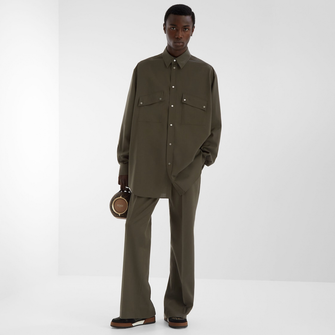 Chemise 'Pleat-Detail' pour Hommes