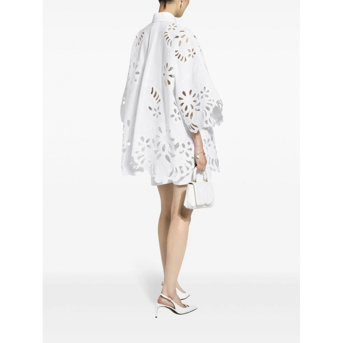 'Cut-Out' Kurzärmeliges Hemd für Damen