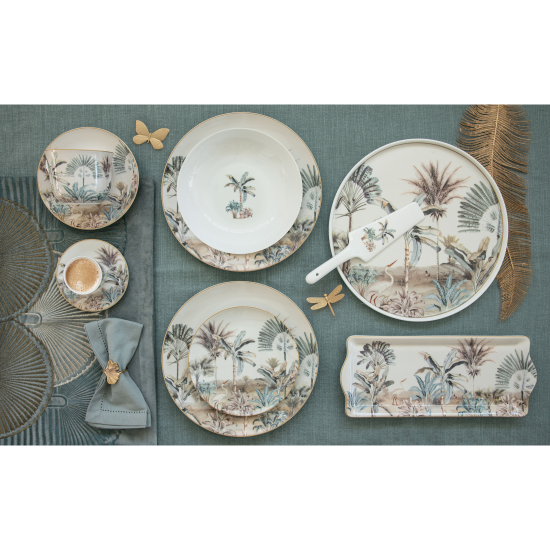 Set Mit 4 Desserttellern Nostalgic Heaven