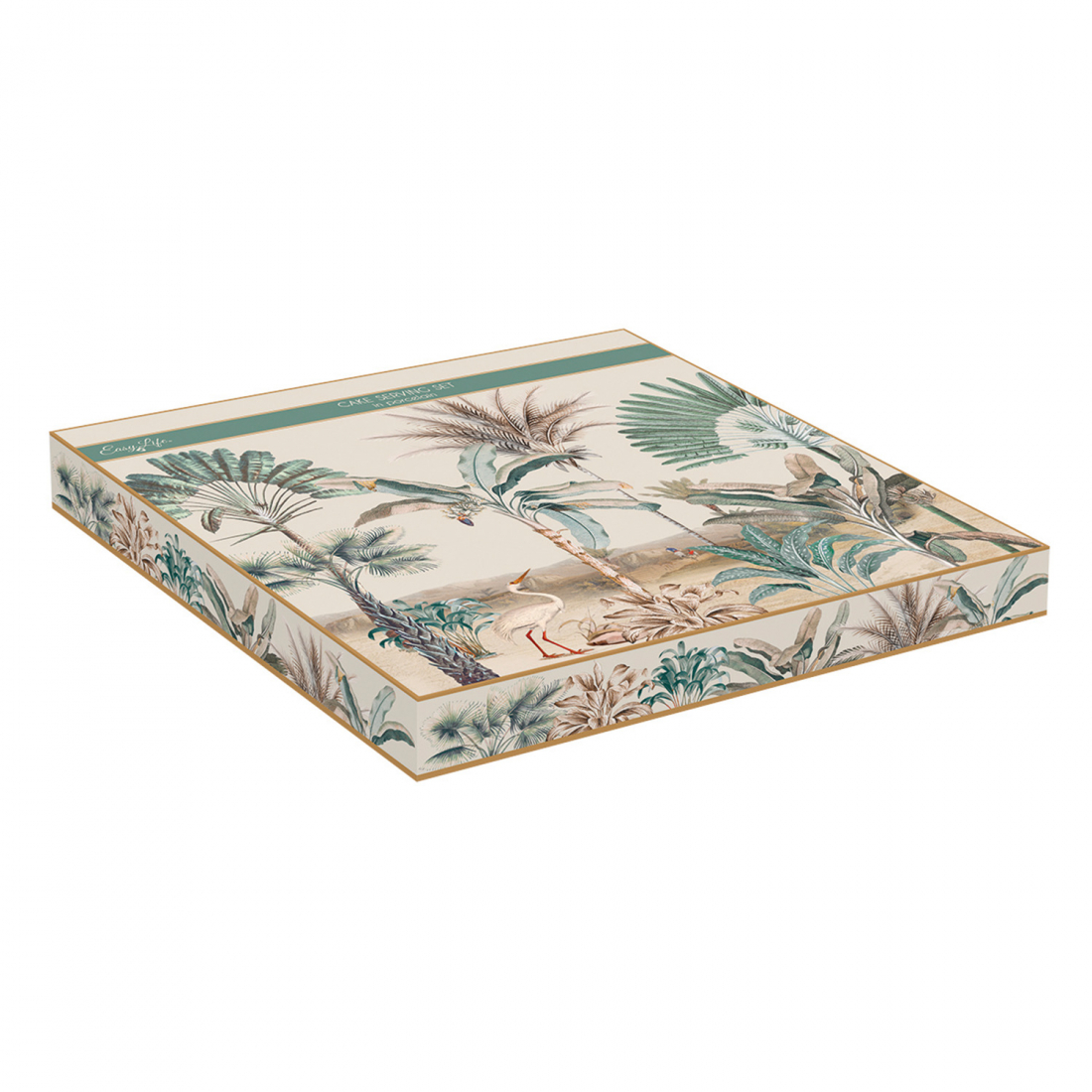 Porzellan-Kuchenheber-Set Ø 32 cm Mit Tortenheber In Farbbox Nostalgic Heaven