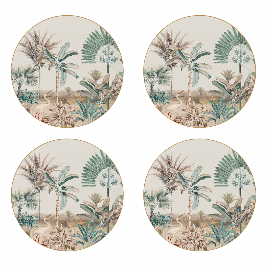 Set Mit 4 Desserttellern Nostalgic Heaven