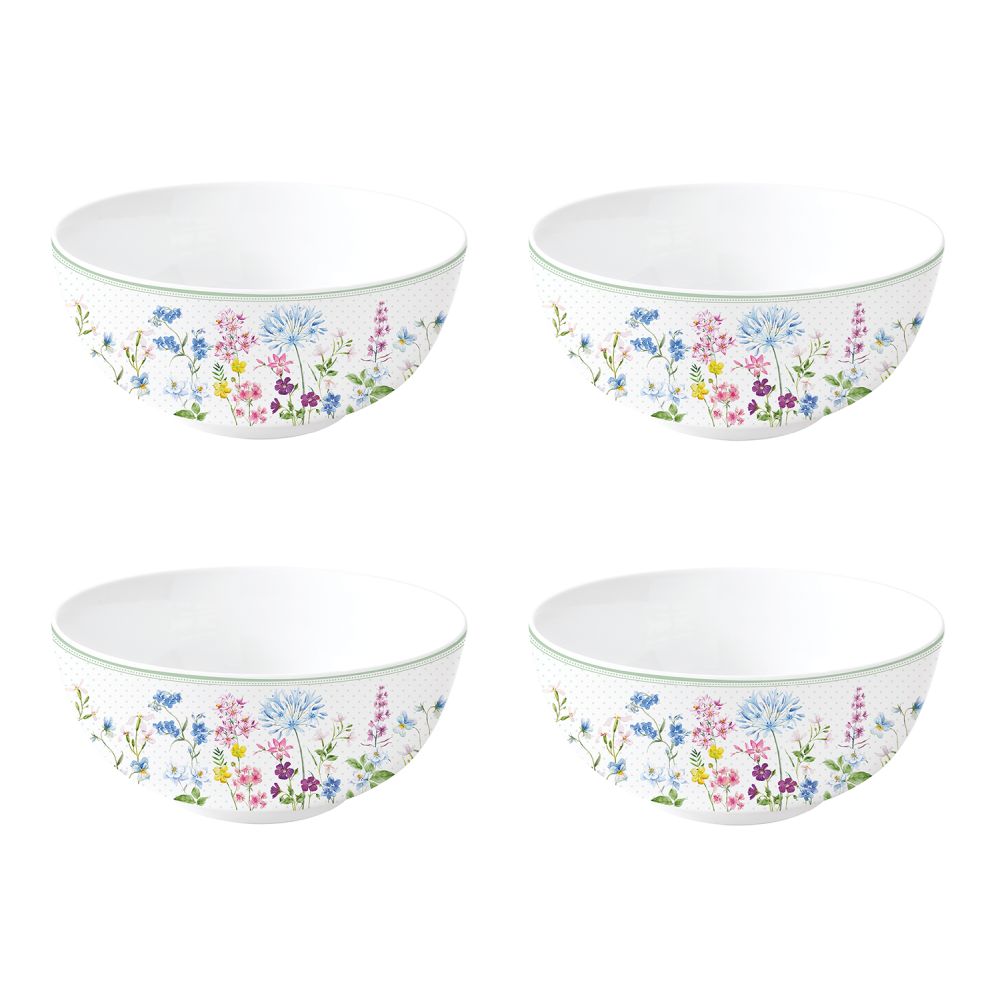 Set 4 Porzellanschale Ø 15 cm Floraison