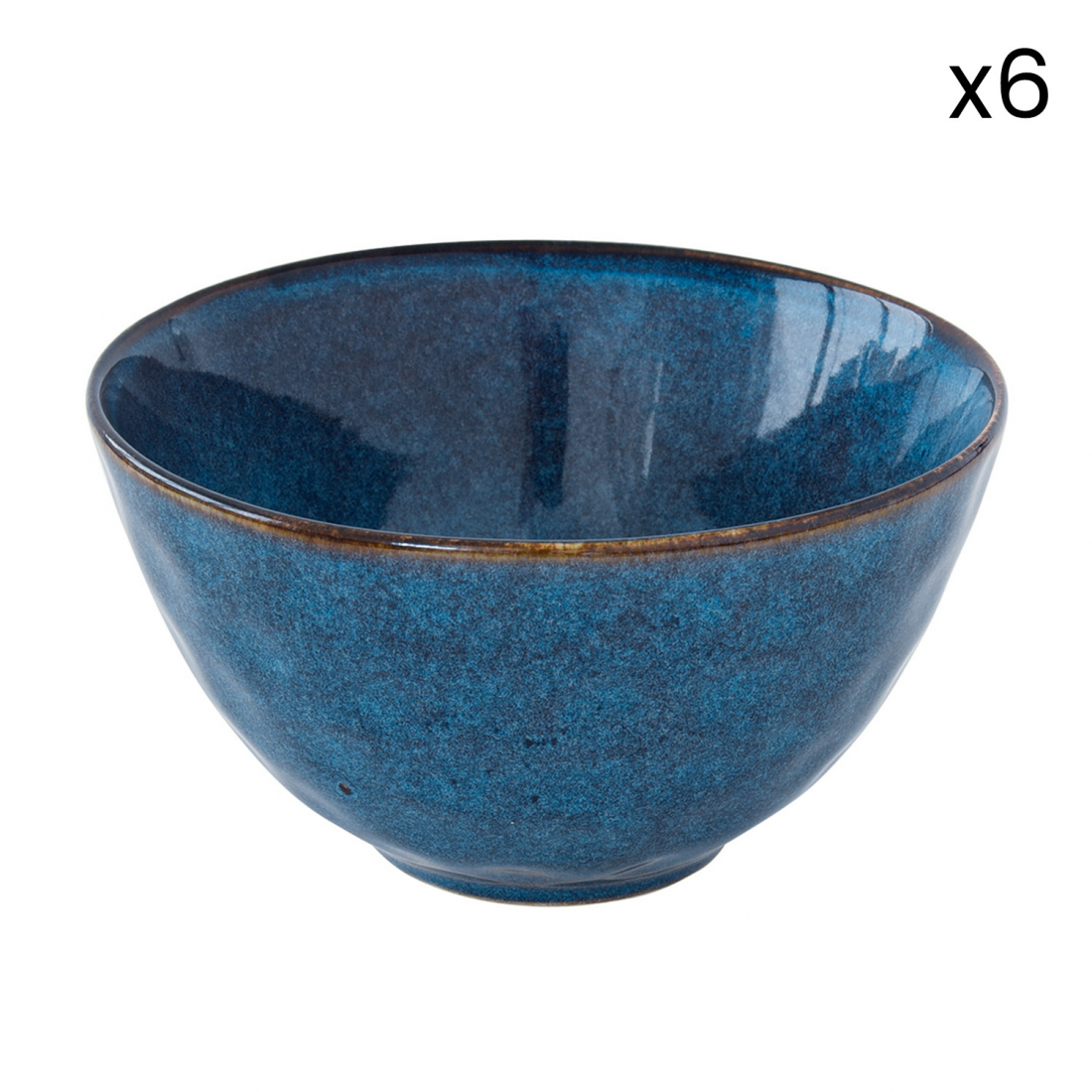 6Er-Set Schalen, Ø 15 cm, Aus Genesis Blue Steinzeug