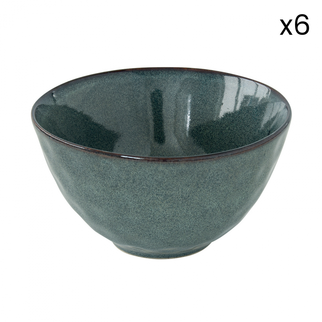 6Er-Set Schalen, Ø 15 cm, Aus Genesis Green Steinzeug