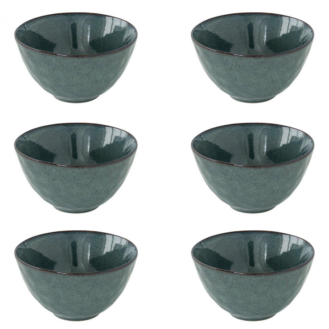 6Er-Set Schalen, Ø 15 cm, Aus Genesis Green Steinzeug