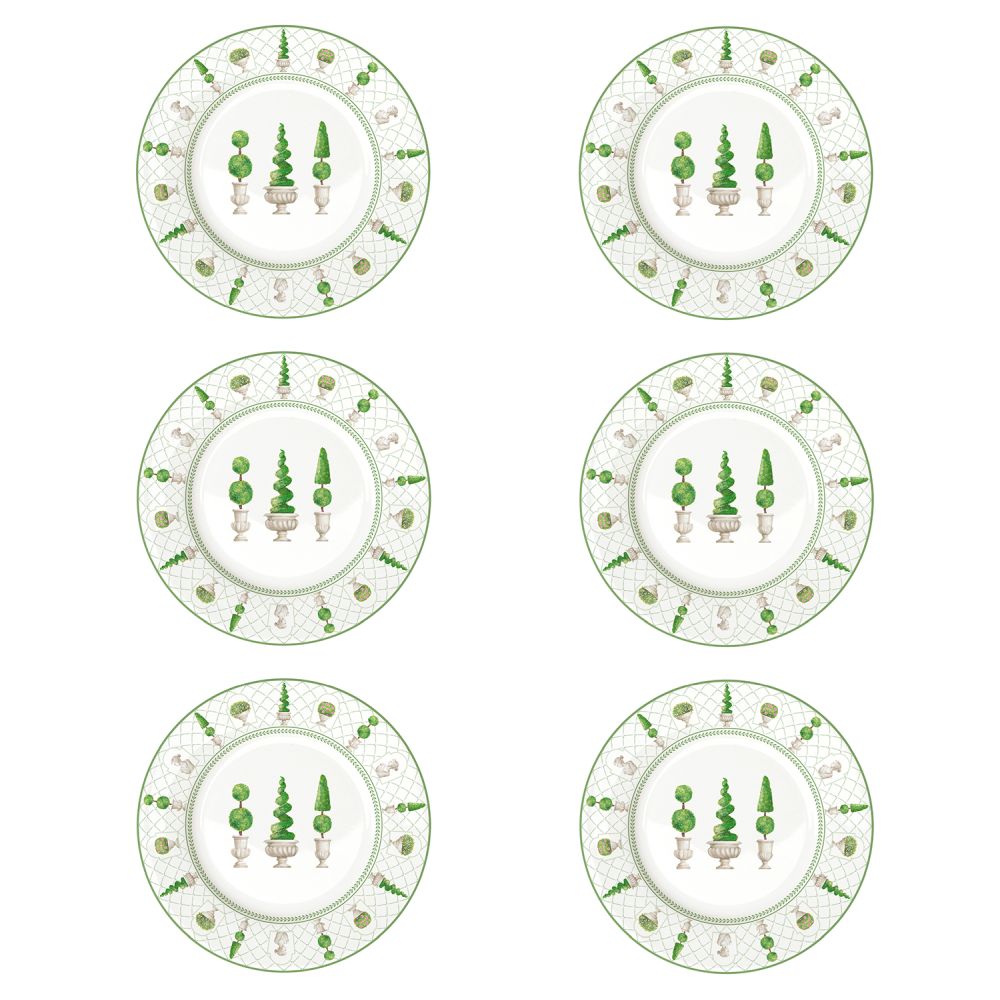 Set 6 Porcelain Side Plate Ø 19 cm Topiary