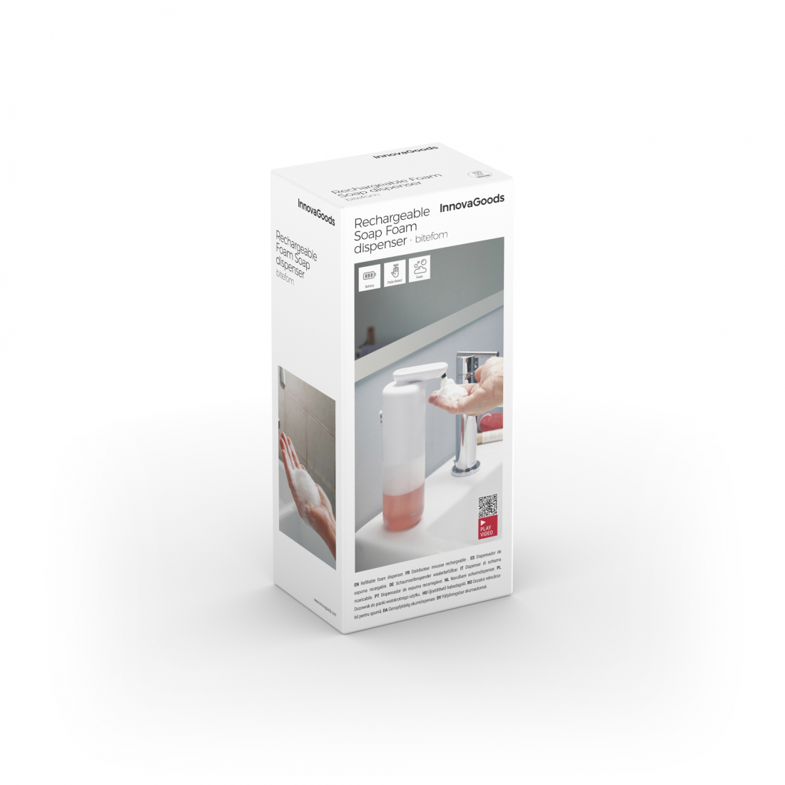 Distributeur Automatique Rechargeable de Savon Mousse Bitefom