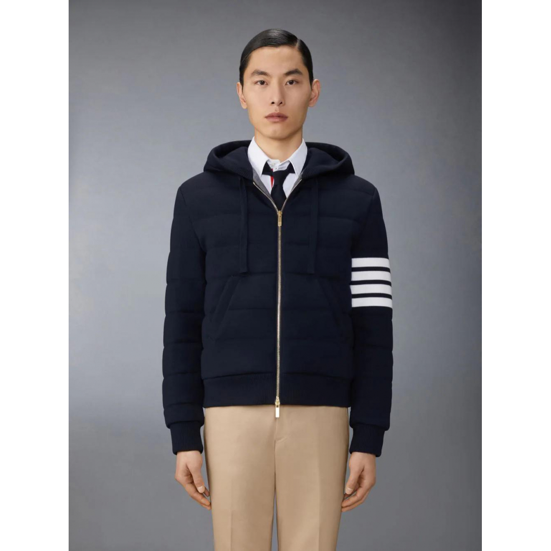 Men's 'Thom Browne Striped Hooded' Jacket