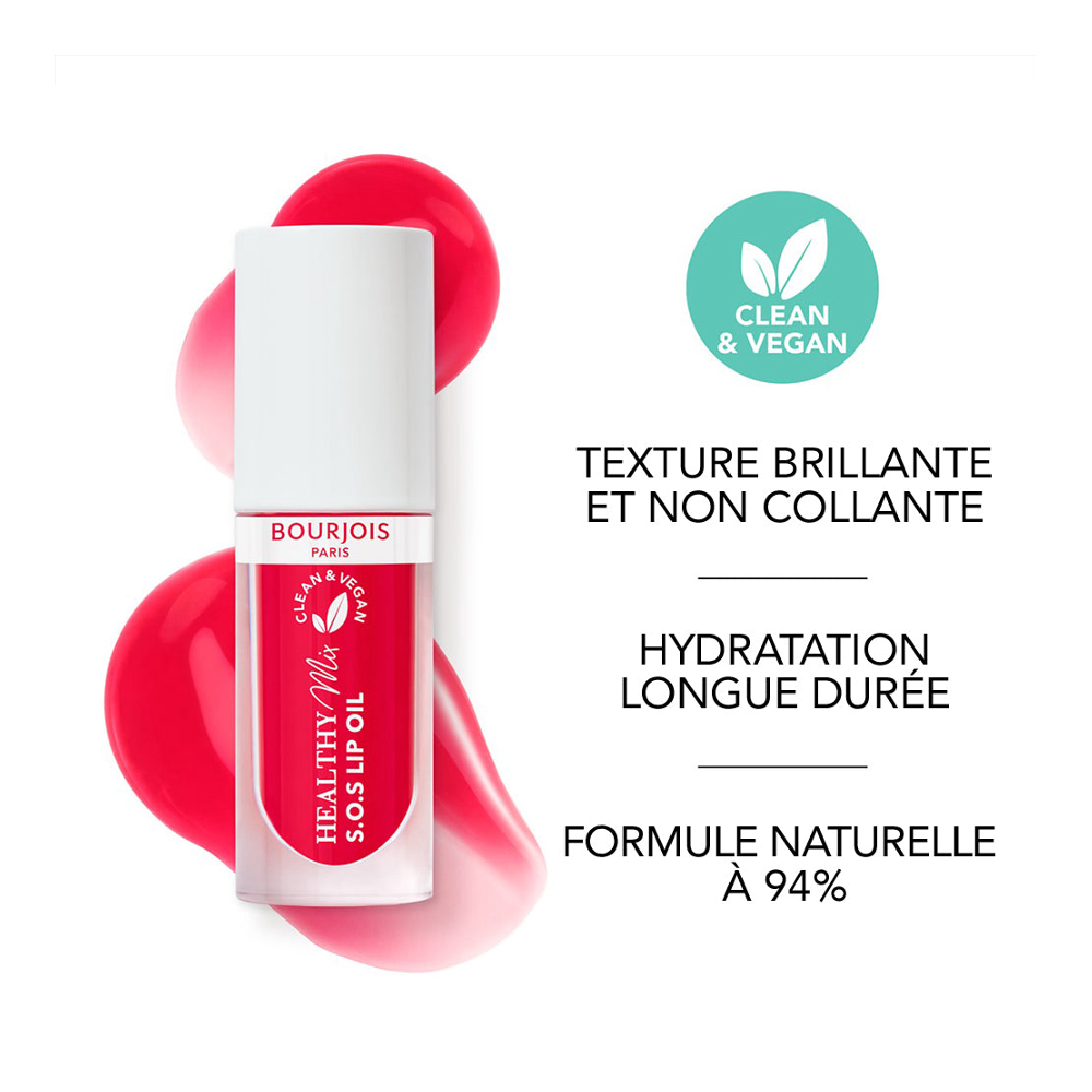 Huile à lèvres 'Healthy Mix SOS' - 003 Straw'bisous 4.5 ml