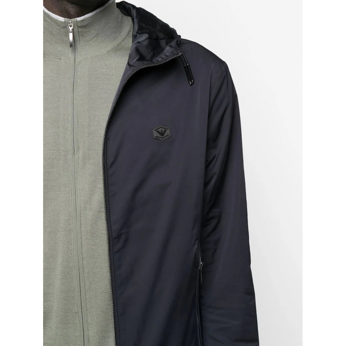 Men's 'Logo-Patch Zip-Up Lightweight' Jacket