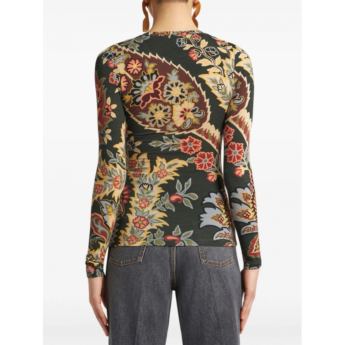 Women's 'Paisley-Print' Long Sleeve top