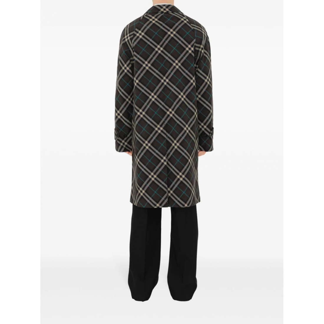 'Check' Trenchcoat für Herren