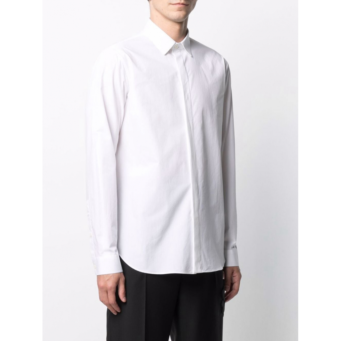 'Concealed Front Button Placket' Hemd für Herren