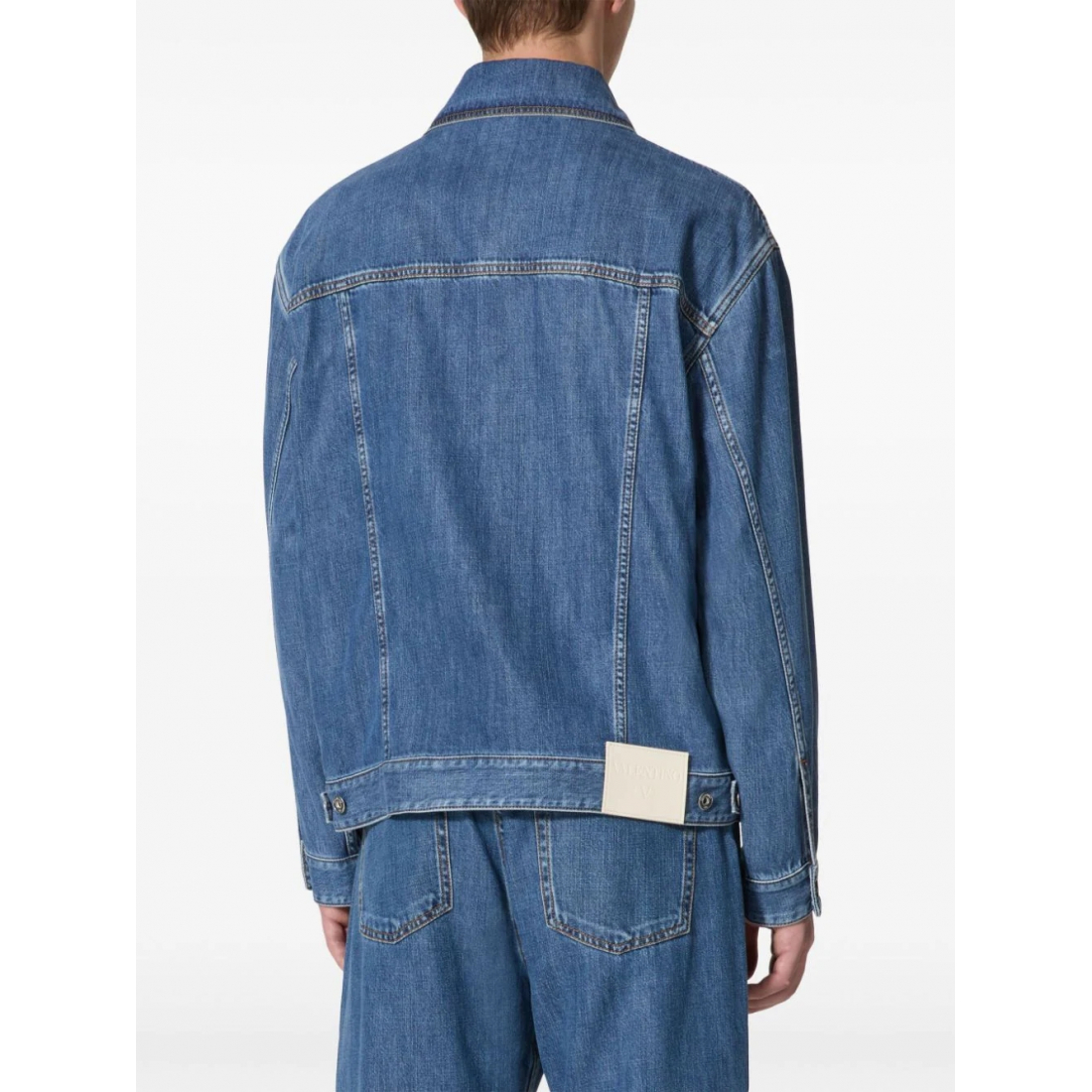 Veste en jeans 'Logo-Appliqué' pour Hommes