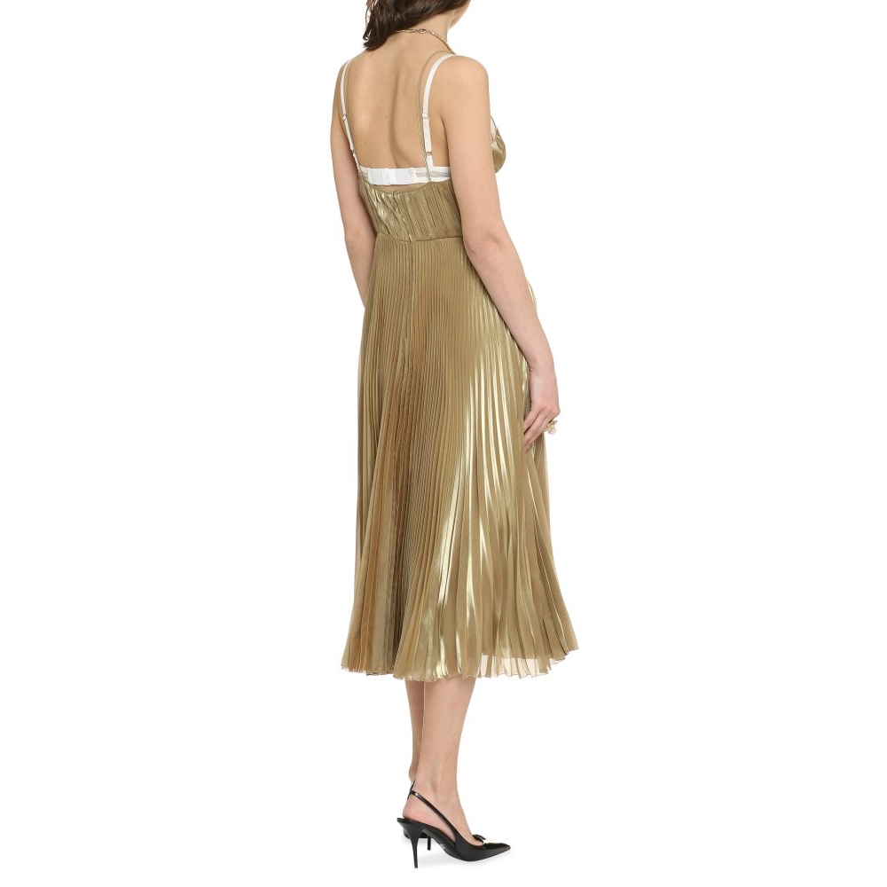 Robe Midi 'Technical Voile Pleated' pour Femmes