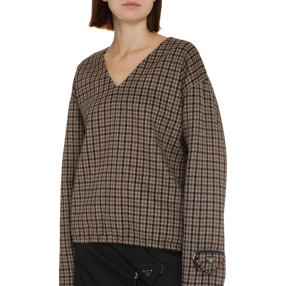 Pull 'Checked' pour Femmes
