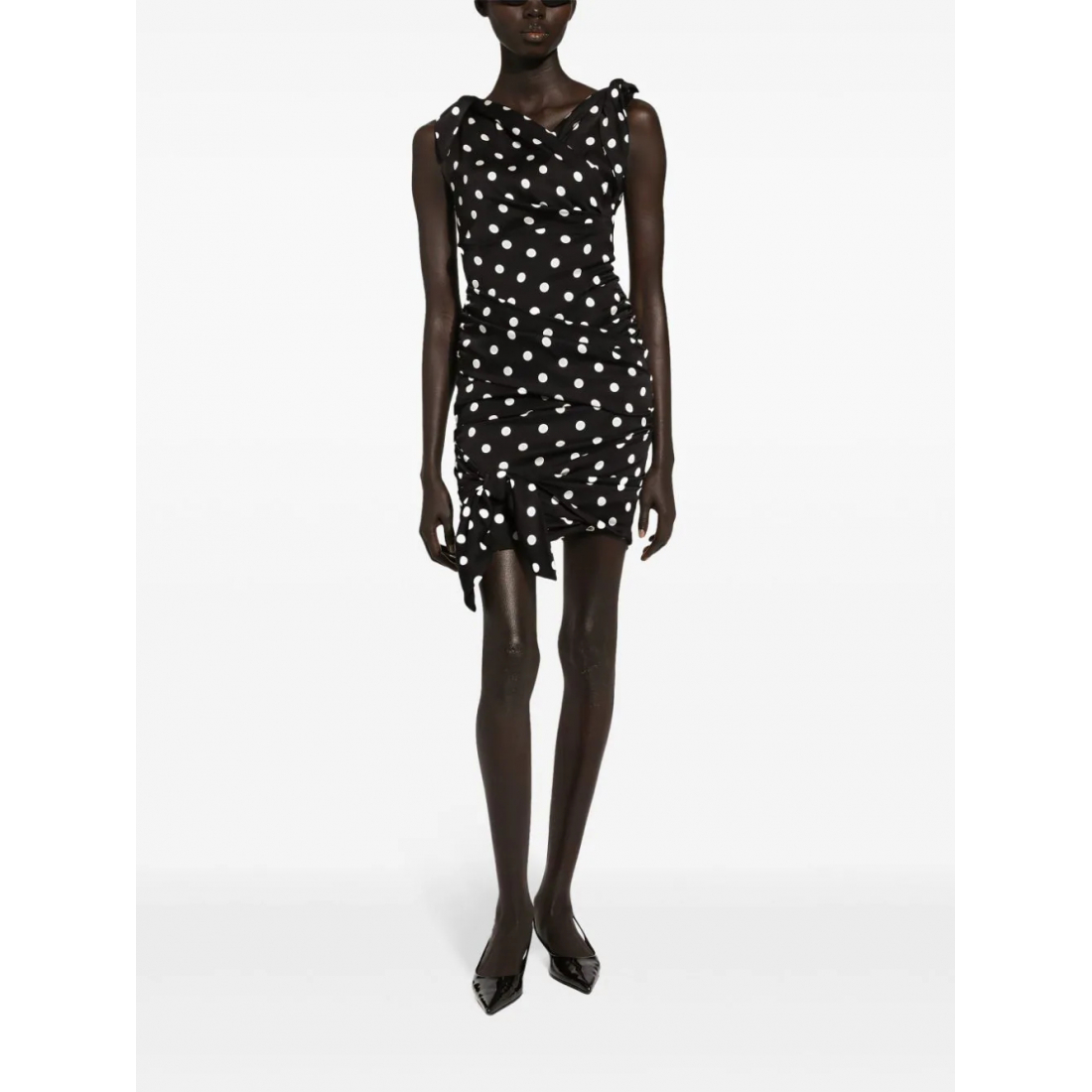 Women's 'Polka-Dot Draped' Mini Dress