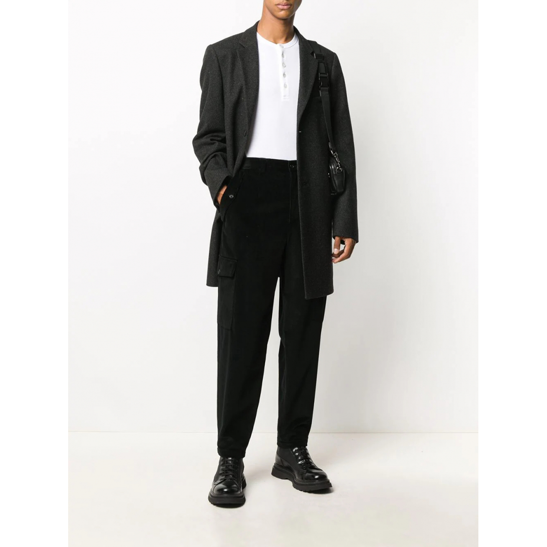 Henley 'Fine-Rib' pour Hommes