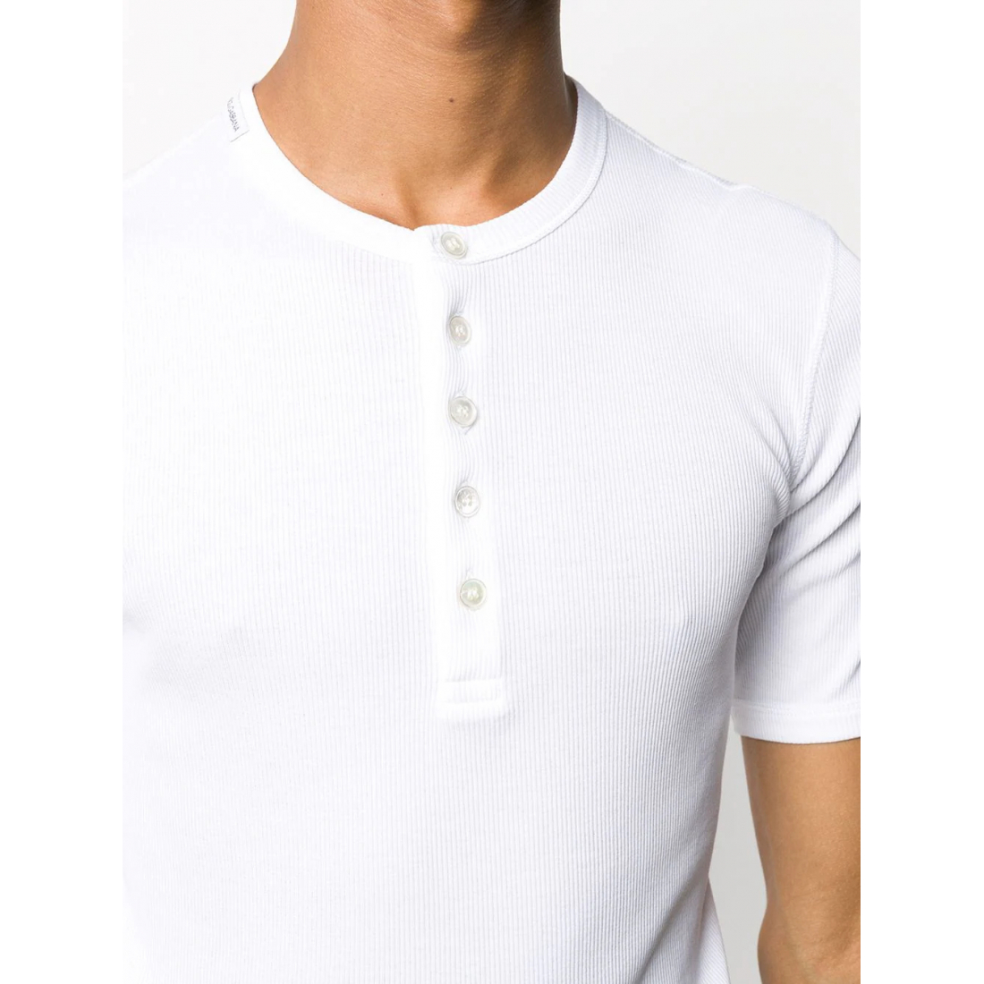 Henley 'Fine-Rib' pour Hommes
