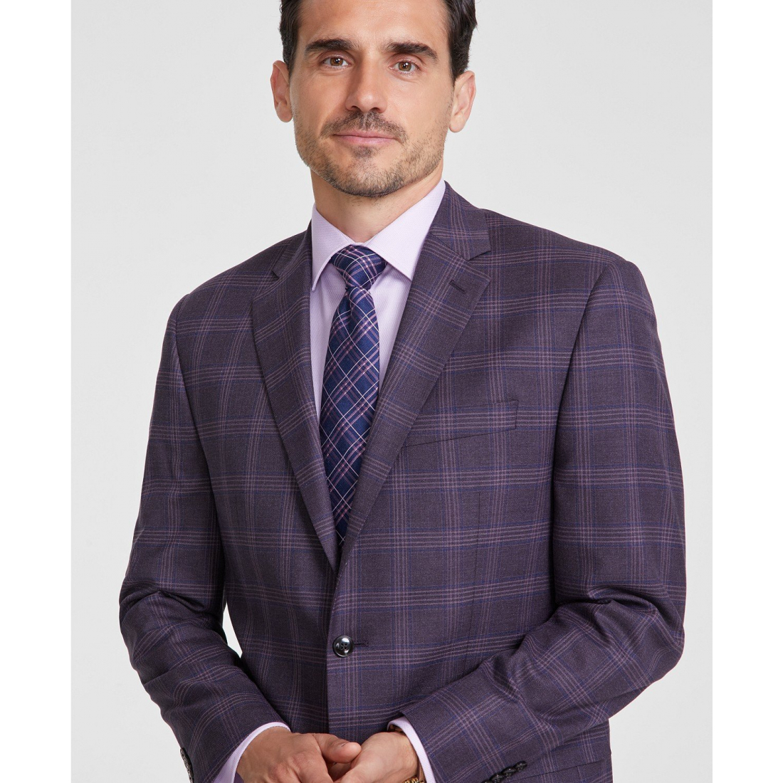 Blazer 'Classic-Fit Plaid Sport' pour Hommes