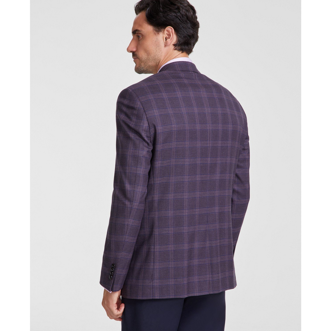 Blazer 'Classic-Fit Plaid Sport' pour Hommes