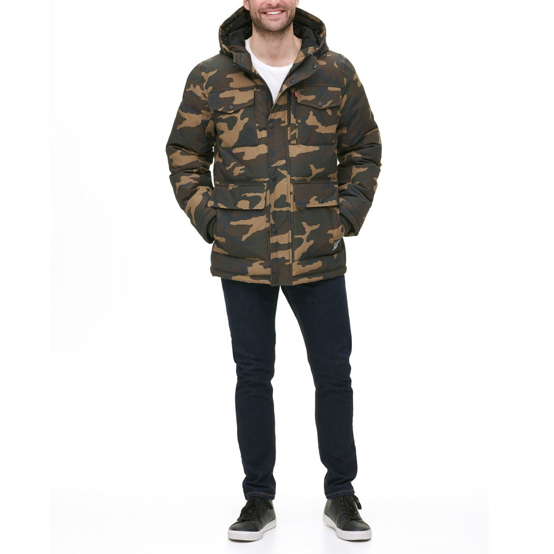 Veste matelassée 'Four Pocket Parka Hoody' pour Hommes