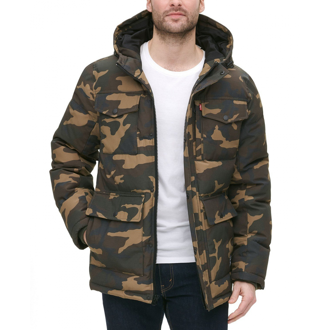 Veste matelassée 'Four Pocket Parka Hoody' pour Hommes