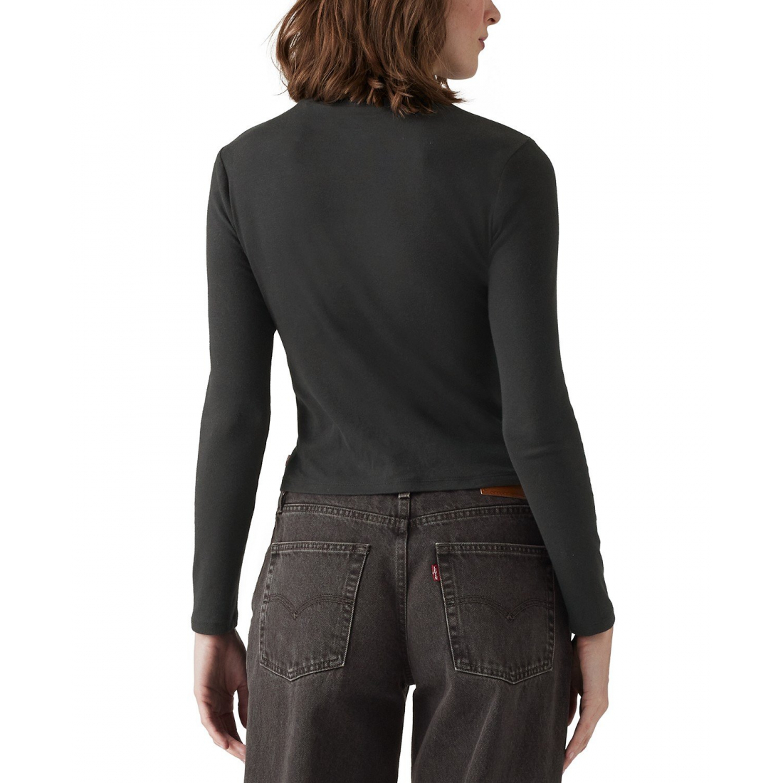 Women's 'Effortless Mock Neck' Long-Sleeve T-Shirt