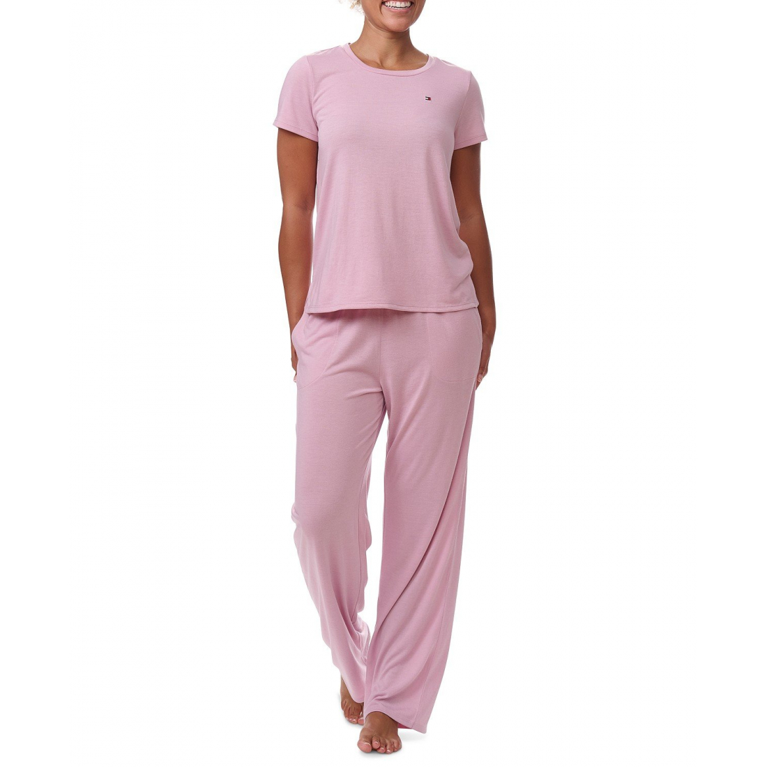 Chemise de nuit 'Short-Sleeve Crewneck' pour Femmes