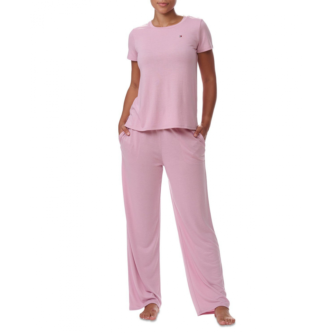 Chemise de nuit 'Short-Sleeve Crewneck' pour Femmes