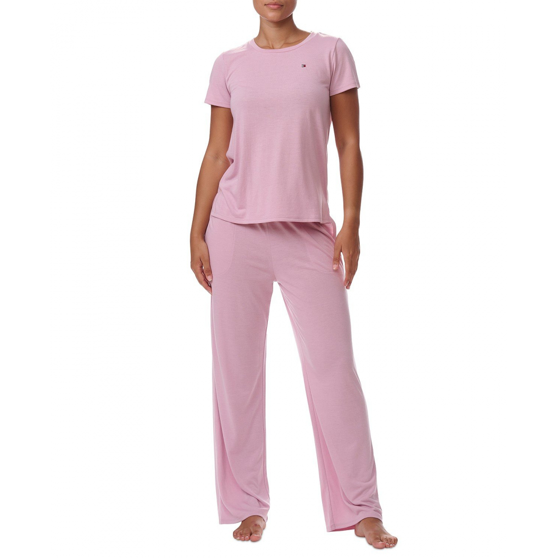 Chemise de nuit 'Short-Sleeve Crewneck' pour Femmes