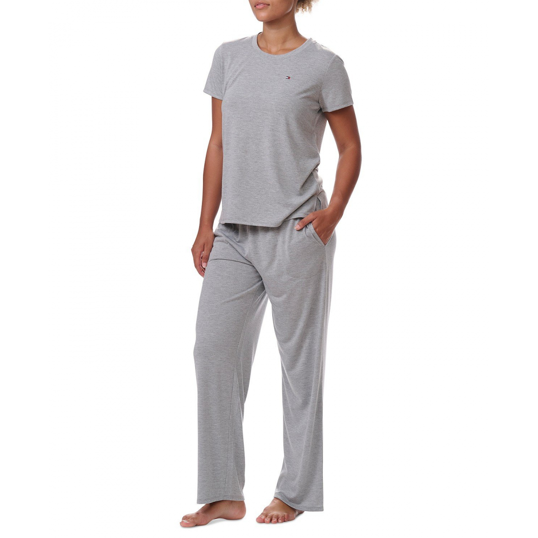 Chemise de nuit 'Short-Sleeve Crewneck' pour Femmes