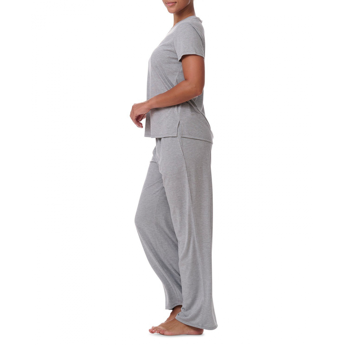 Chemise de nuit 'Short-Sleeve Crewneck' pour Femmes