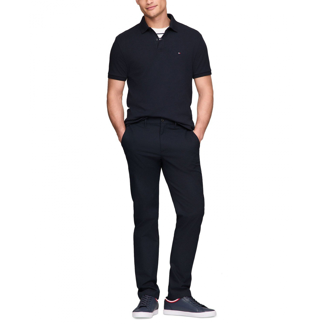 'Regular-Fit Liquid Cotton Polo Shirt' pour Hommes