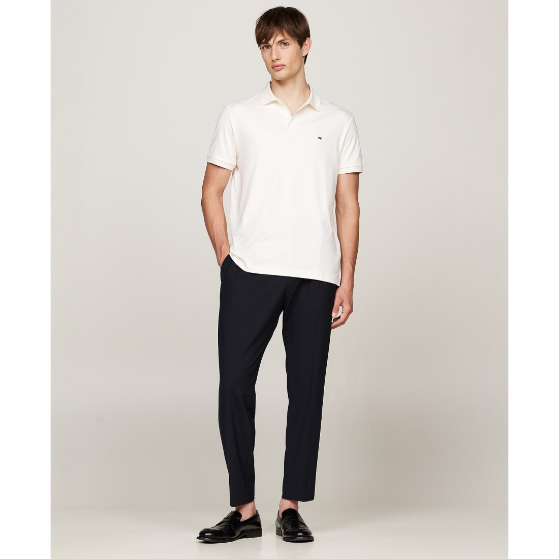 'Regular-Fit Liquid Cotton Polo Shirt' pour Hommes