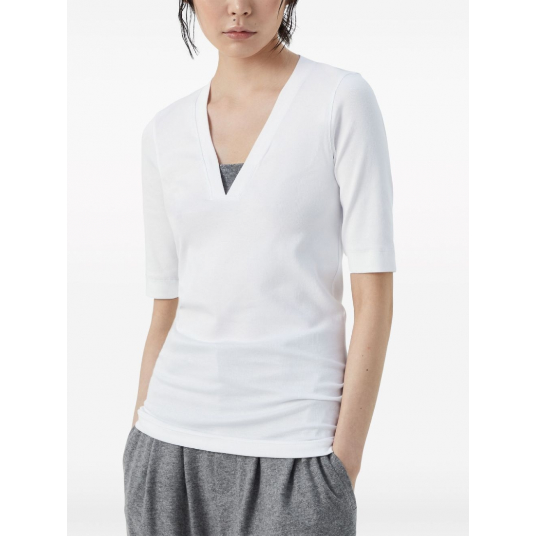 T-shirt 'Monili Chain-Embellished' pour Femmes