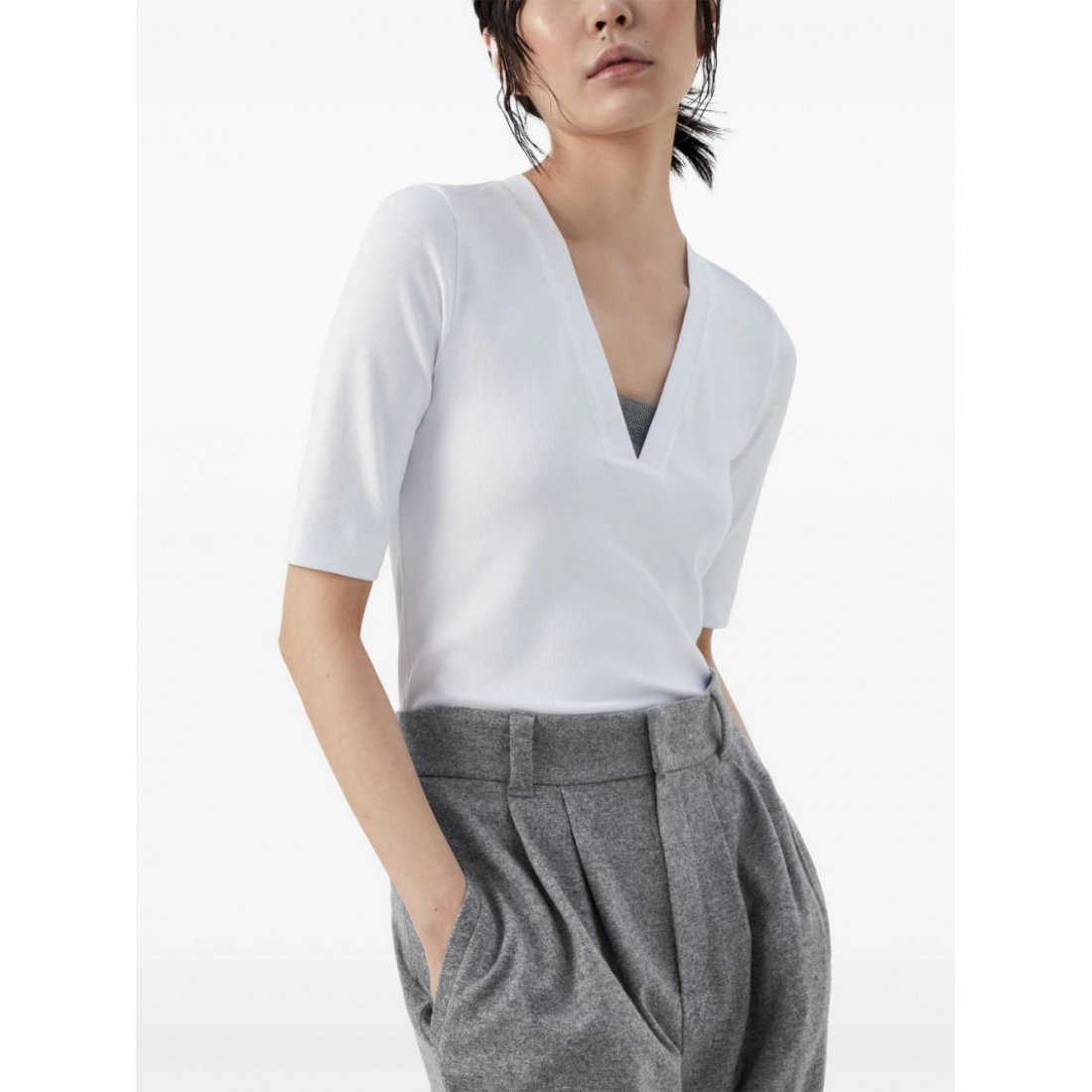 T-shirt 'Monili Chain-Embellished' pour Femmes