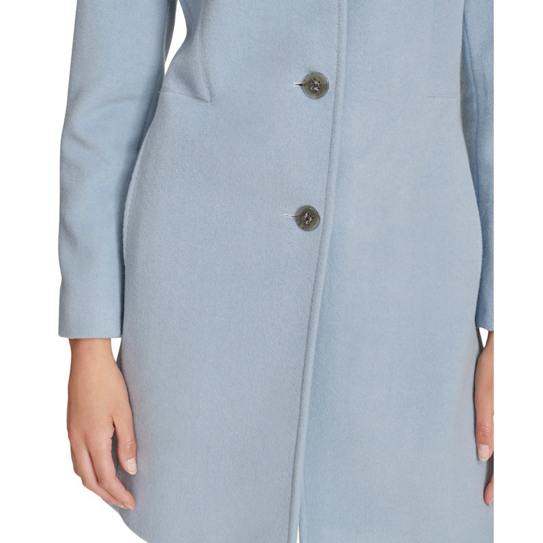 Women's 'Single-Breasted Wool Blend Coat' Coat