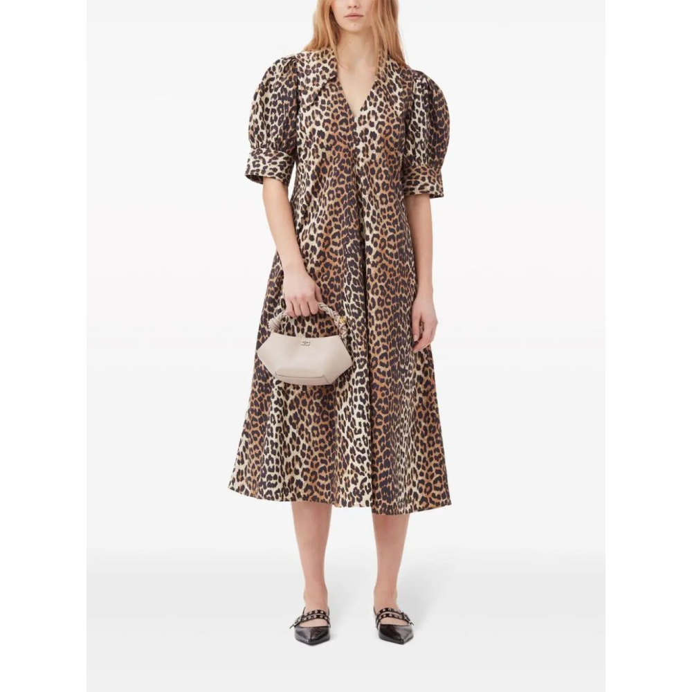 Women's 'Leopard-Print' Midi Dress