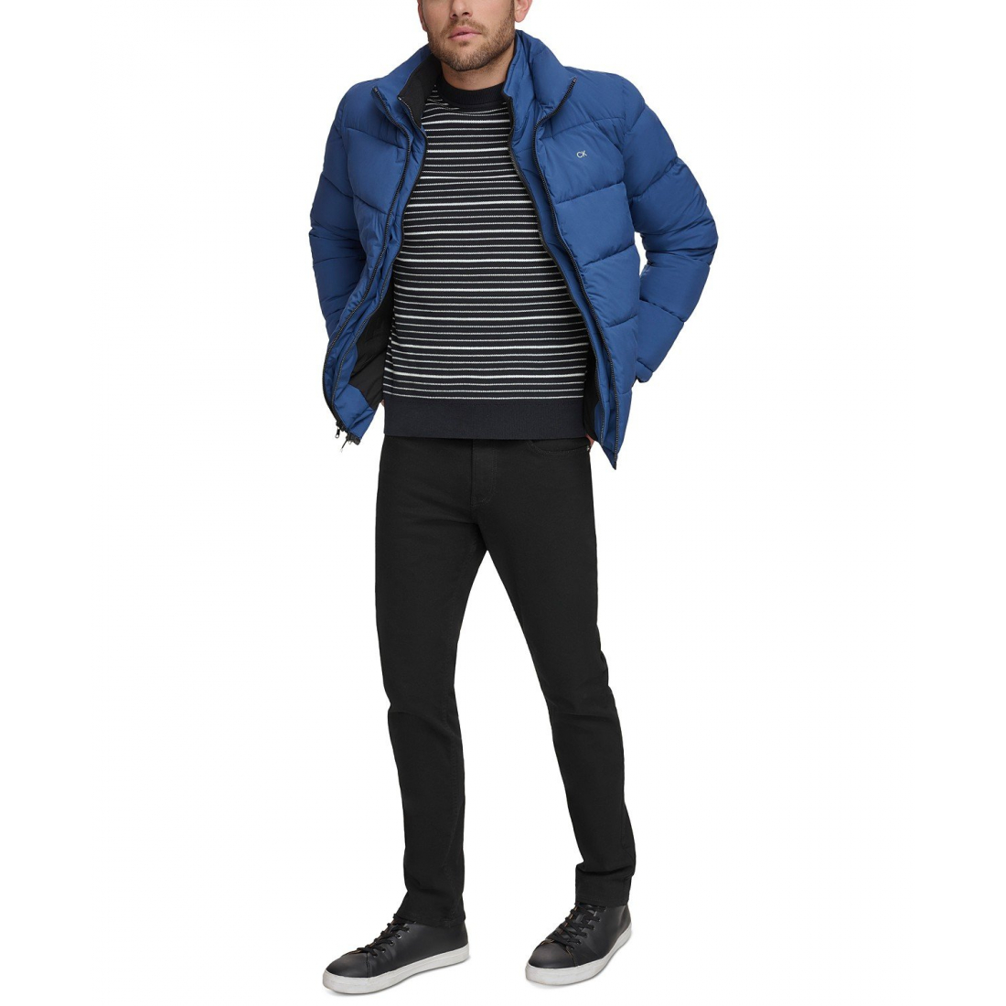 Hommes's 'Puffer With Set In Bib Detail' Veste matelassée