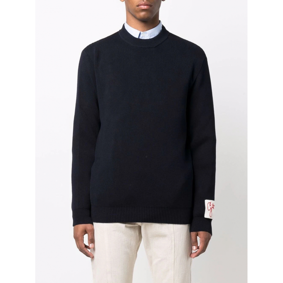 Pull 'Ribbed-Knit' pour Hommes