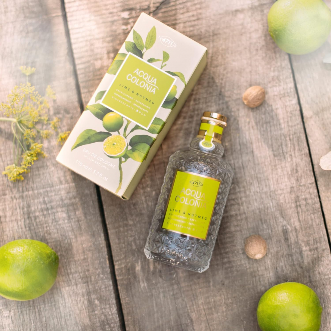 Eau de Cologne 'Lime + Nutmeg' - 50 ml
